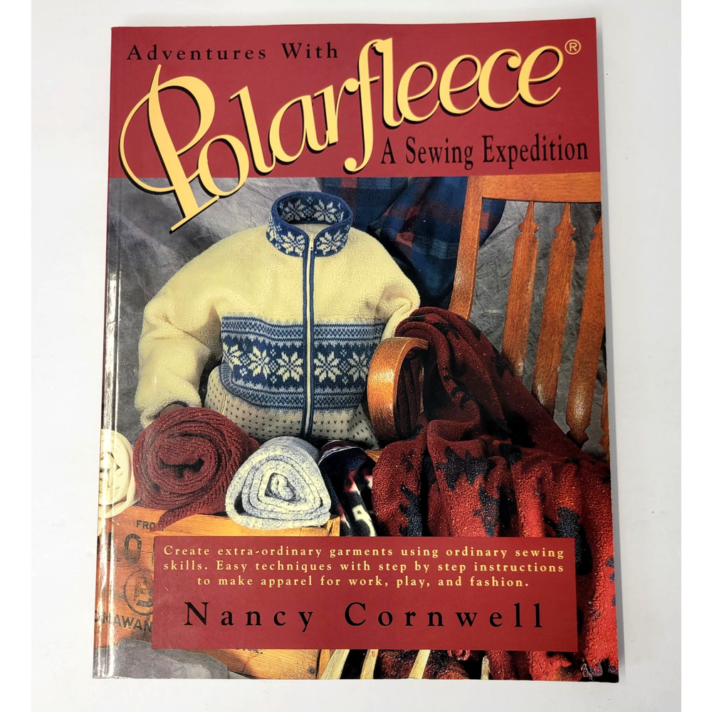 Adventures With Polarfleece Nancy Cornwell Krause Red Large Trade PB Sewing Book